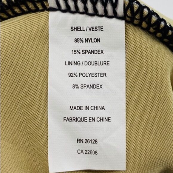 Echo Knot Front Black White One Piece Swimsuit - Picture 10 of 10